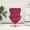 vidaXL Fauteuil &oelig;uf Bordeaux Velours