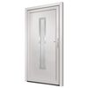 vidaXL Porte d'entr&eacute;e blanc 98x190 cm PVC