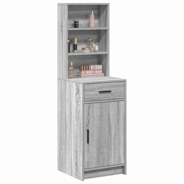 vidaXL Haut Armoire Gris Sonoma 40 x 40,5 x 135 cm Bois d'ing&eacute;nierie