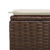 vidaXL Salon de jardin avec coussins 7 pcs marron r&eacute;sine tress&eacute;e