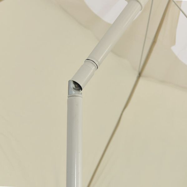 vidaXL Parasol de plage jaune sable 300 cm