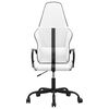 vidaXL Chaise de jeu Blanc et noir Similicuir