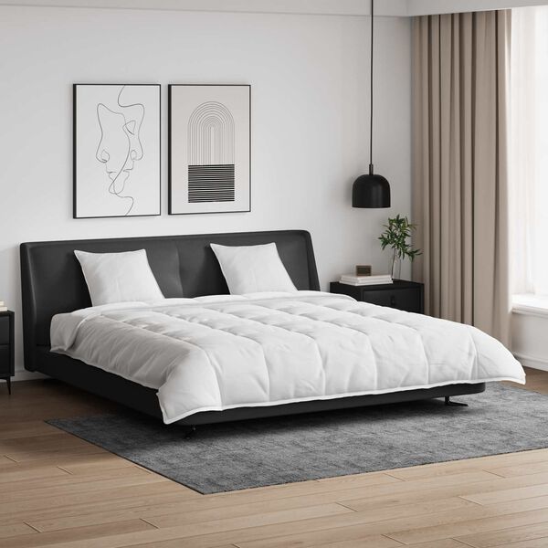 vidaXL Ensemble de Duvet avec oreiller 3 pcs Blanc Plume de canard