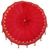 vidaXL Parasol balinais avec base Rouge 185 x 185 x 260 cm