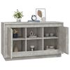vidaXL Buffet gris béton 102x35x60 cm bois d'ingénierie