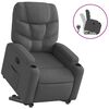 vidaXL Fauteuil inclinable Gris fonc&eacute; Tissu