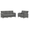 vidaXL Ensemble de Canap&eacute;s 2 pcs Gris fonc&eacute; Velours