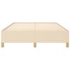 vidaXL Cadre de lit sans matelas cr&egrave;me 140x190 cm tissu
