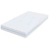 vidaXL Matelas Blanc 100 x 200 cm Tissu jacquard