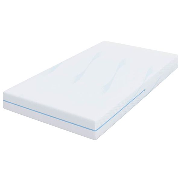 vidaXL Matelas Blanc 100 x 200 cm Tissu jacquard