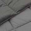 vidaXL Duvet d'&eacute;t&eacute; simple Matelass&eacute; Gris clair 200 x 220 cm Microfibre