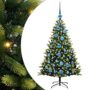 vidaXL Arbre de No&euml;l artificiel &agrave; charni&egrave;res 150 LED Vert 120 cm