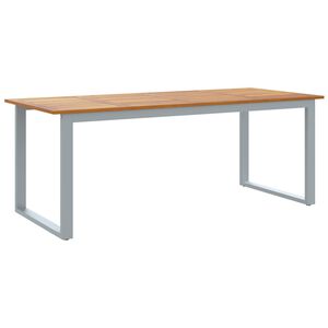 vidaXL Table de jardin et pieds en forme de U 200x90x75 cm bois acacia