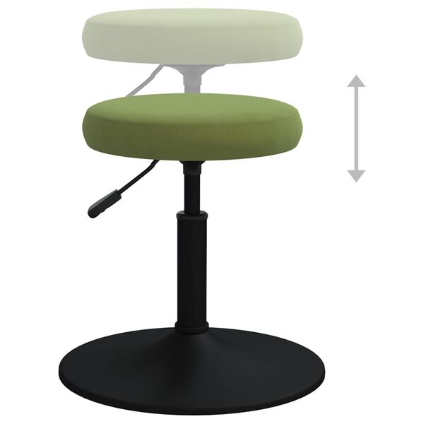 vidaXL Chaise de salle &agrave; manger Vert clair Velours