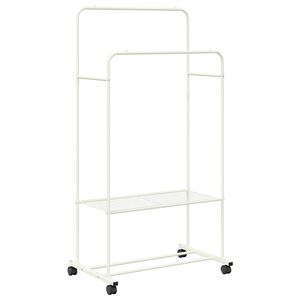 vidaXL Porte-v&ecirc;tements Blanc 80 x 53 x 156 cm