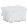 vidaXL Bandes tress&eacute;es pour chevaux 2500 pcs silicone blanc