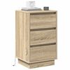 vidaXL Cabinet de chevet avec tiroir Ch&ecirc;ne Sonoma 39 x 34,5 x 65 cm