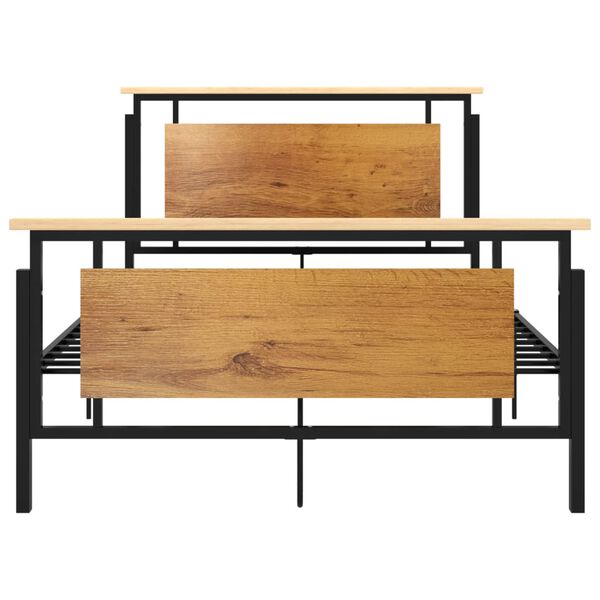 vidaXL Cadre de lit sans matelas m&eacute;tal 120x200 cm