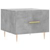 vidaXL Tables basses 2 pcs gris béton 50x50x40 cm bois d'ingénierie