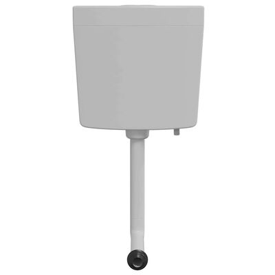 Réservoir WC VidaXL - Entrée Eau Inférieure - Double Chasse 3/6L - Gris - Pour Maison/Restaurant/Hôtel