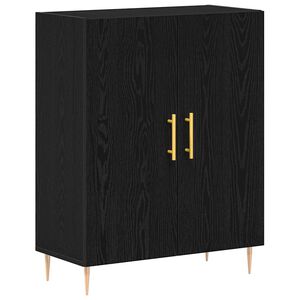 vidaXL Buffet Chêne noir 69,5 x 34 x 90 cm Bois d'ingénierie
