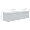vidaXL Banc de rangement pliable Similicuir 150 x 38 x 38 cm Blanc