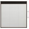 vidaXL Moustiquaire pliss&eacute;e pour fen&ecirc;tre Aluminium Marron 120x120 cm