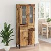 vidaXL Haut Armoire Bois Ancien 69,5 x 34 x 180 cm Bois d'ing&eacute;nierie