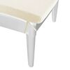 vidaXL Chaise longue avec coussin blanc 186x60x29 cm PP