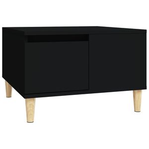 vidaXL Table basse noir 55x55x36,5 cm bois d'ing&eacute;nierie