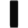 vidaXL Armoire &agrave; chaussures Noir 55x35x108 cm Bois d'ing&eacute;nierie