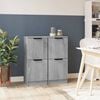vidaXL Buffets 2 pcs Sonoma gris 30x30x70 cm Bois d'ing&eacute;nierie