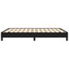 vidaXL Cadre de lit sans matelas noir 140x190 cm tissu