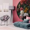 WallArt Papier peint cercle Golden Age Flowers 190 cm