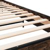 vidaXL Cadre de lit sans matelas ch&ecirc;ne fum&eacute; 75x190 cm