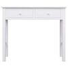 vidaXL Table console Blanc 90 x 30 x 77 cm Bois