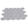 vidaXL Carreau hexagonal 50 pcs Gris 30 x 30 cm Polyur&eacute;thane et PET
