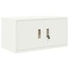 vidaXL Armoire de rangement Blanc 80 x 40 x 40 cm Acier