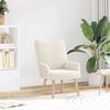 vidaXL fauteuil Cr&egrave;me 63 x 67 x 94 cm