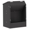 vidaXL Distributeur pour lapins Noir 64.5 x 25.5 x 45.5 cm