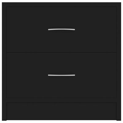 vidaXL Table de chevet Noir 40 x 30 x 40 cm Aggloméré