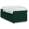 vidaXL Sommier &agrave; lattes de lit avec matelas Vert fonc&eacute; 90x200 cm