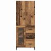 vidaXL Haut Armoire Bois Ancien 69,5 x 34 x 180 cm Bois d'ing&eacute;nierie