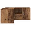 vidaXL Armoire d'angle vieux bois 160x40x45 cm bois d'ing&eacute;nierie