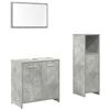 vidaXL Ensemble de meubles de salle de bain 3 pcs gris b&eacute;ton