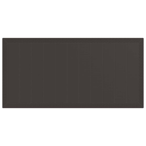 vidaXL Ensemble de salle &agrave; manger pour jardin 9 pcs Marron