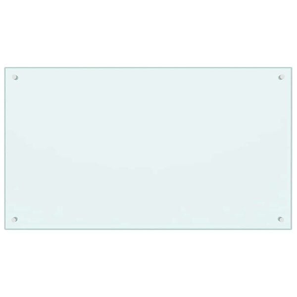 vidaXL Dosseret de cuisine couleur Lait 100x60 cm Verre tremp&eacute;