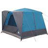 vidaXL Tente Cabane avec toit avec stockage Bleu 400 x 350 x 212 cm
