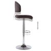 vidaXL Tabourets de bar lot de 2 marron similicuir