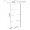 vidaXL Porte coulissante et kit de quincaillerie 102,5x205cm Verre ESG